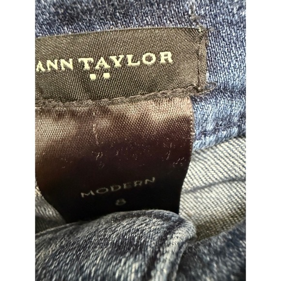 Ann Taylor Modern Skinny Mid Rise Medium Wash Jeans Denim Size 8 - Picture 4 of 4